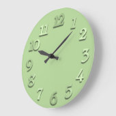 Minimale grijze zilverkleurige groene erwten grote klok (Hoek)