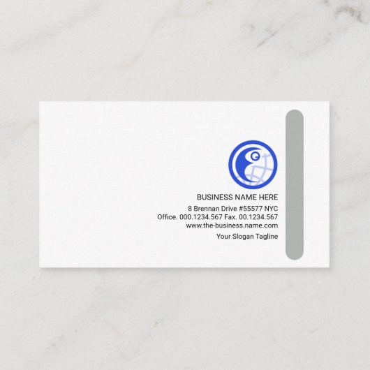 Minimale Grijze Zuid Lusje Startstichter CEO Visitekaartje (Achterkant)