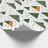 Minimale, groene berg cadeaupapier (Hoek)