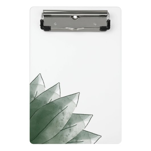 Minimale groene bladeren mini klembord (Voorkant)