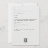 Minimale groene bladeren omtrek alles-in-één bruil kaart (Achterkant)