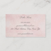 Minimale groene bladeren visitekaartje (Achterkant)