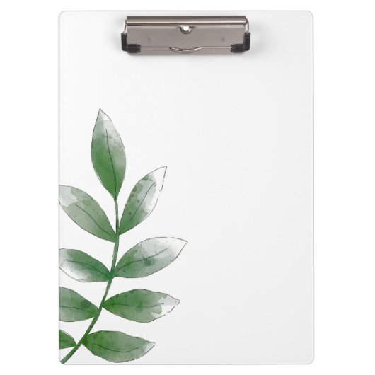 Minimale Groene Botanische Klembord (Voorkant)