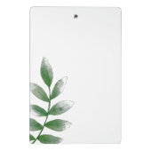 Minimale groene botanische mini klembord (Achterkant)