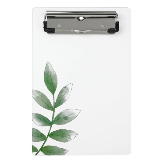 Minimale groene botanische mini klembord (Voorkant)