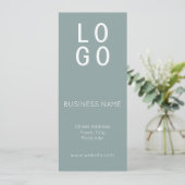 MINIMALE GROENE BUSINESS LOGO LOYALITEIT BELONING (Staand voorkant)