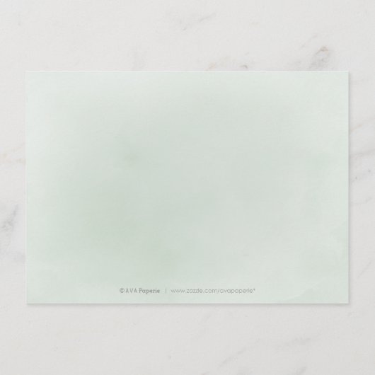 Minimale groene eenvoudige botanische accommodatie informatiekaartje (Achterkant)