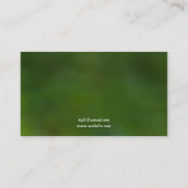 Minimale groene en witte vlindermassagetherapie visitekaartje (Achterkant)