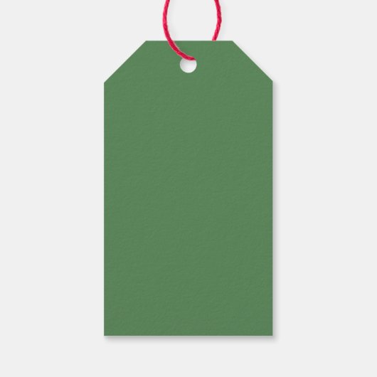 Minimale groene eucalyptusbruiloft Dank u Cadeaulabel (Achterkant)