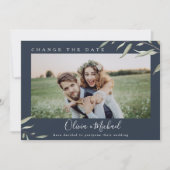Minimale groene foto verandert de datum Uitgesteld Kaart (Voorkant)