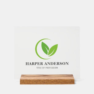Minimale groene milieuvriendelijke professional acryl bord
