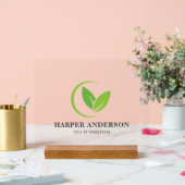 Minimale groene milieuvriendelijke professional acryl bord (Huwelijk)