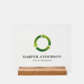 Minimale groene milieuvriendelijke professional acryl bord (Voorkant)