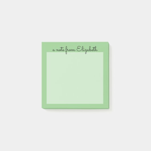 Minimale groene pasta post-it® notes (Voorkant)