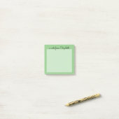 Minimale groene pasta post-it® notes (Op bureau)