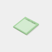 Minimale groene pasta post-it® notes (Schuin)