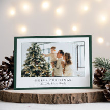 Minimale groene rand foto Elegant Kerstmis