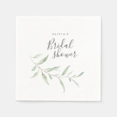 Minimale groene rustige vrijgezellenfeest servet (Voorkant)