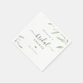 Minimale groene rustige vrijgezellenfeest servet (Hoek)