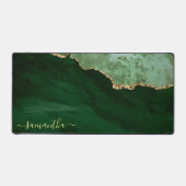 Minimale groene smaragd op maat bureaumat (Voorkant)