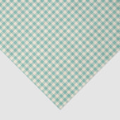 Minimale Groene Tartan Plaid Gingham Kerst Tissuepapier (Detail)