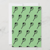 Minimale groene uitnodiging van het Baby shower va (Achterkant)