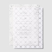 Minimale Groene Vellum Uitnodiging (Offset (Uitnodiging))