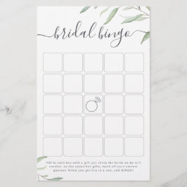 Minimale groene vrijgezellenfeest bingo