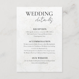 Minimale Groene Waterverf Textuur Trouwdetails Informatiekaartje