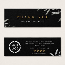 Minimale groene zakelijke logo dank u invoeging mini visitekaartjes