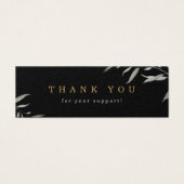 Minimale groene zakelijke logo dank u invoeging mini visitekaartjes (Voorkant)