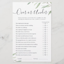 Minimale groenery over of onder vrijgezellenfeest