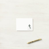 Minimale groeneskiende Silhouette Instructor Coach Post-it® Notes (Op bureau)