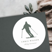 Minimale groeneskiende Silhouette Instructor Coach