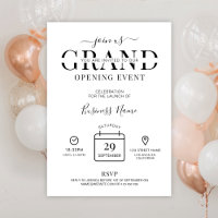 Minimale Grote Opening Bedrijfs Lancering