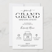 Minimale Grote Opening Bedrijfs Lancering Kaart (Voorkant)