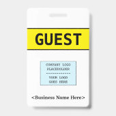 Minimale "GUEST"-badge Badge (Achterkant)