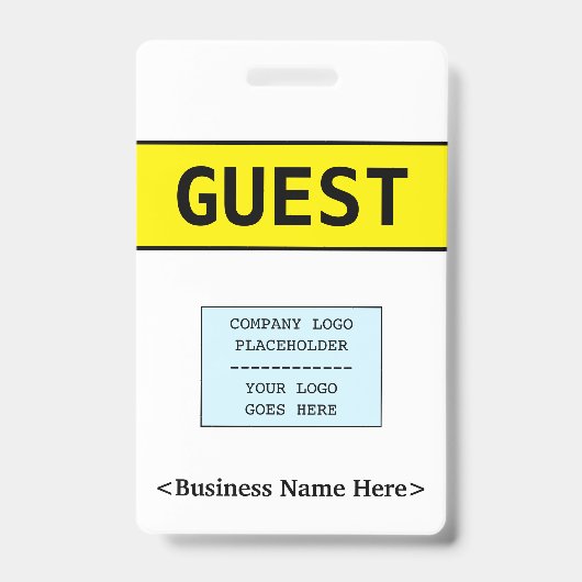 Minimale "GUEST"-badge Badge (Voorzijde)