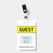 Minimale "GUEST"-badge Badge (Voorzijde met clip)