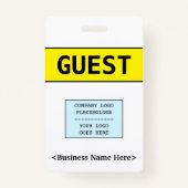 Minimale "GUEST"-badge Badge (Achterkant)