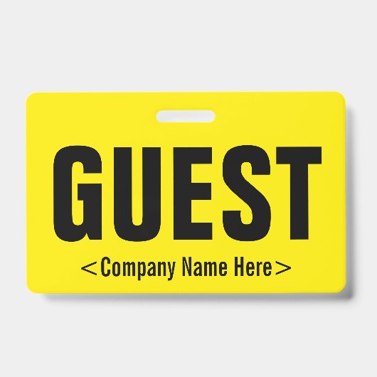 Minimale "GUEST"-badge Badge (Voorzijde)