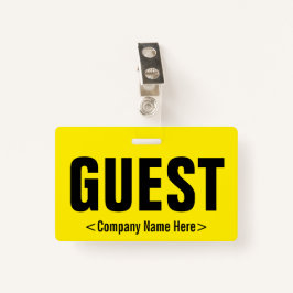 Minimale "GUEST"-badge Badge