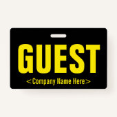 Minimale "GUEST"-badge Badge (Achterkant)
