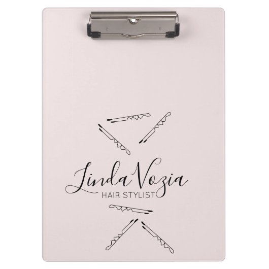 Minimale haarstijllijst - Kunsthaar Klembord (Voorkant)