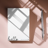Minimale Hallo | Moderne reinigen hart, eenvoudig Post-it® Notes