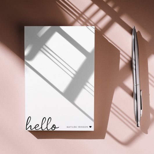 Minimale Hallo | Moderne reinigen hart, eenvoudig Post-it® Notes