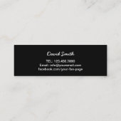 Minimale HALLO Script Professional Mini Visitekaartje (Achterkant)