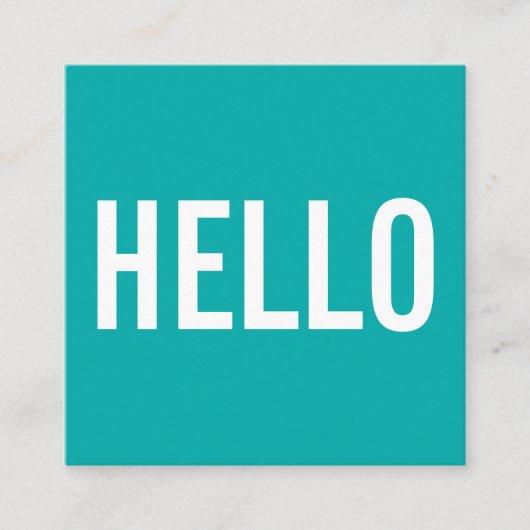 Minimale Hallo Visitekaartjes (Voorkant)