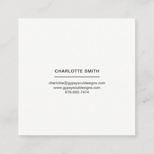 Minimale Hallo Visitekaartjes (Achterkant)