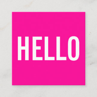 Minimale Hallo Visitekaartjes